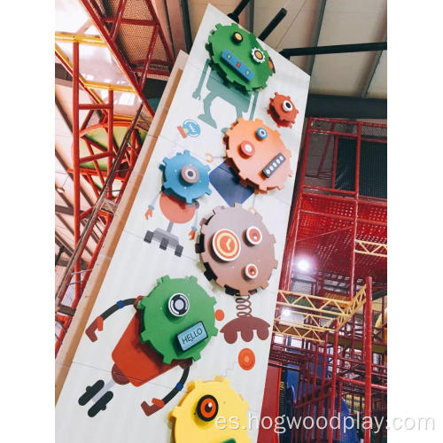 Pared de escalada para niños de interior